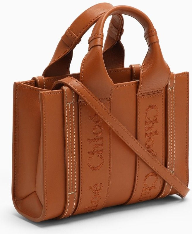 Woody Small Brown Leather Bag