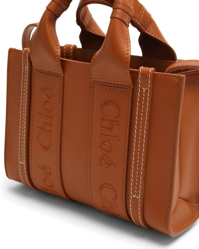 Woody Small Brown Leather Bag