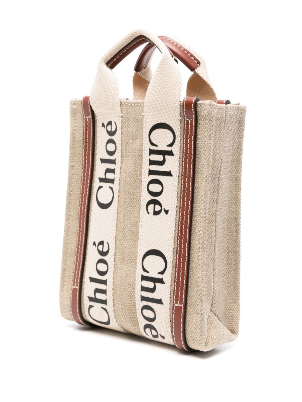 Mini Woody North South Tote Bag