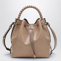 MARCIE BUCKET BAG IN DEEP BEIGE LEATHER