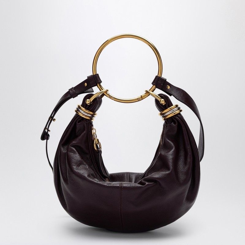 SMALL BRACELET HOBO BAG DEEP VIOLINE