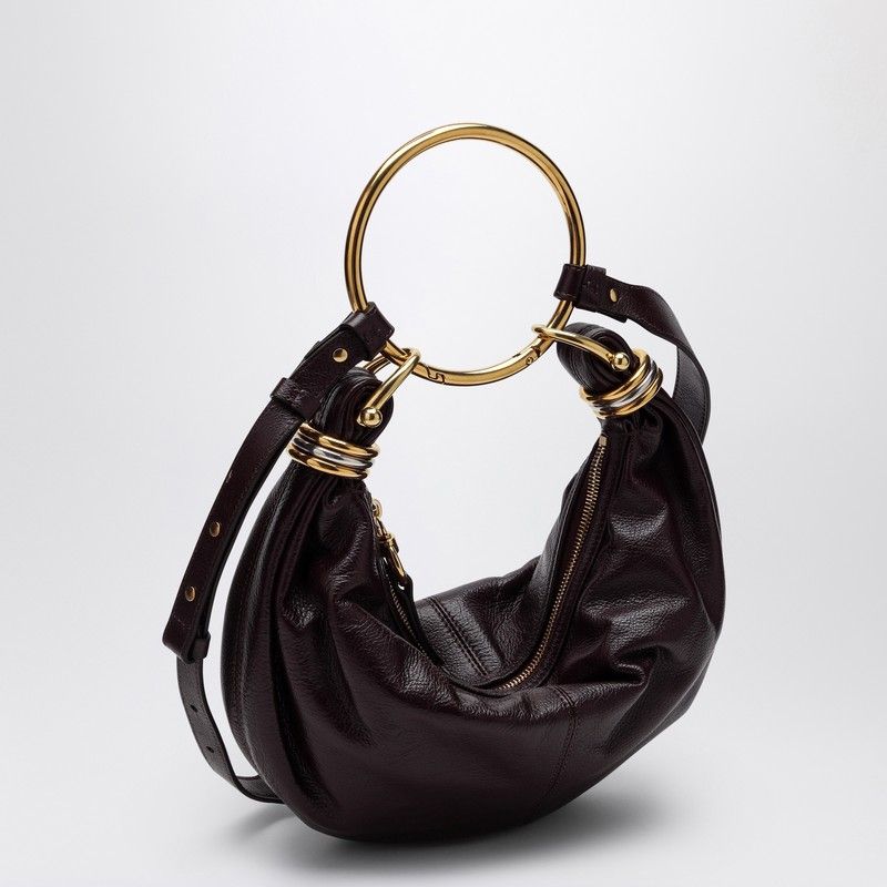 SMALL BRACELET HOBO BAG DEEP VIOLINE