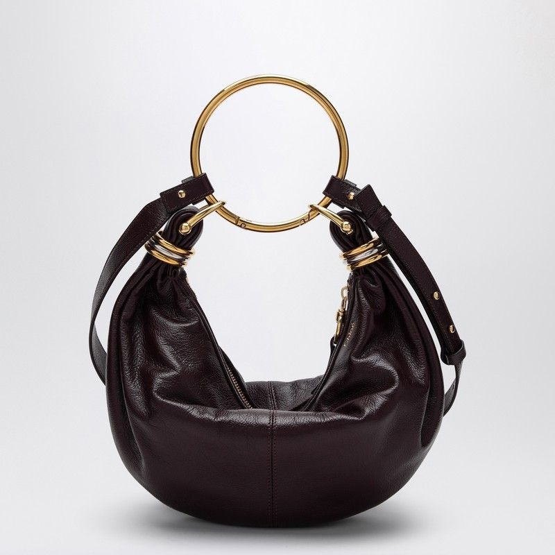 SMALL BRACELET HOBO BAG DEEP VIOLINE