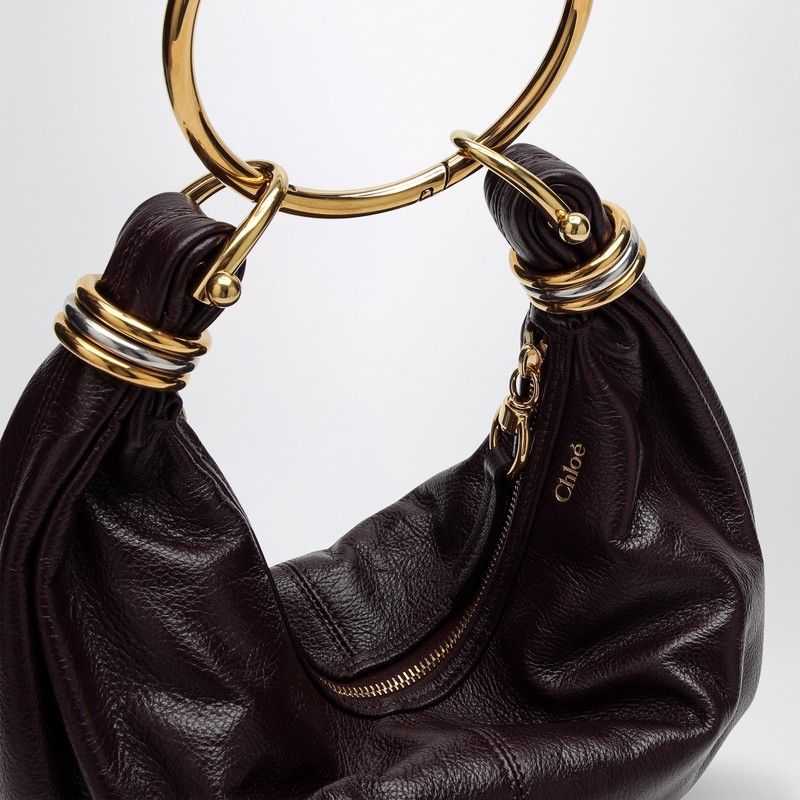 SMALL BRACELET HOBO BAG DEEP VIOLINE