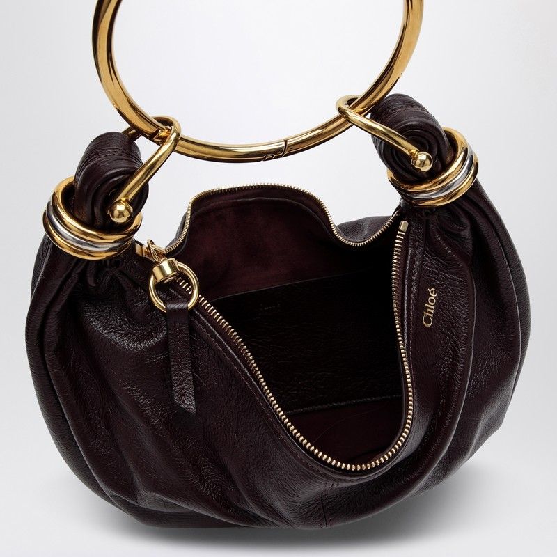 SMALL BRACELET HOBO BAG DEEP VIOLINE