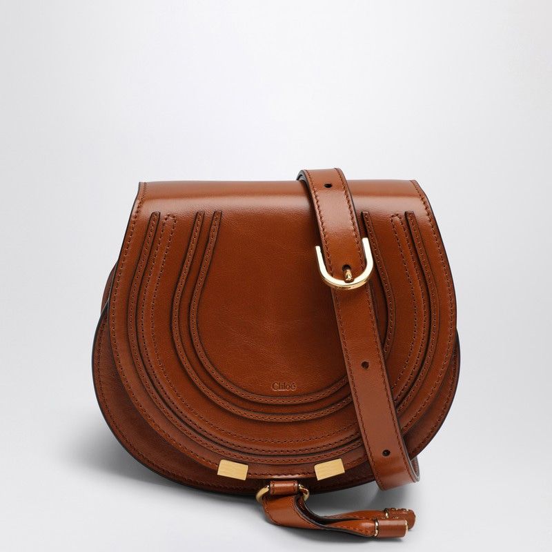 MARCIE CLAY-COLOURED SMALL SADDLE BAG