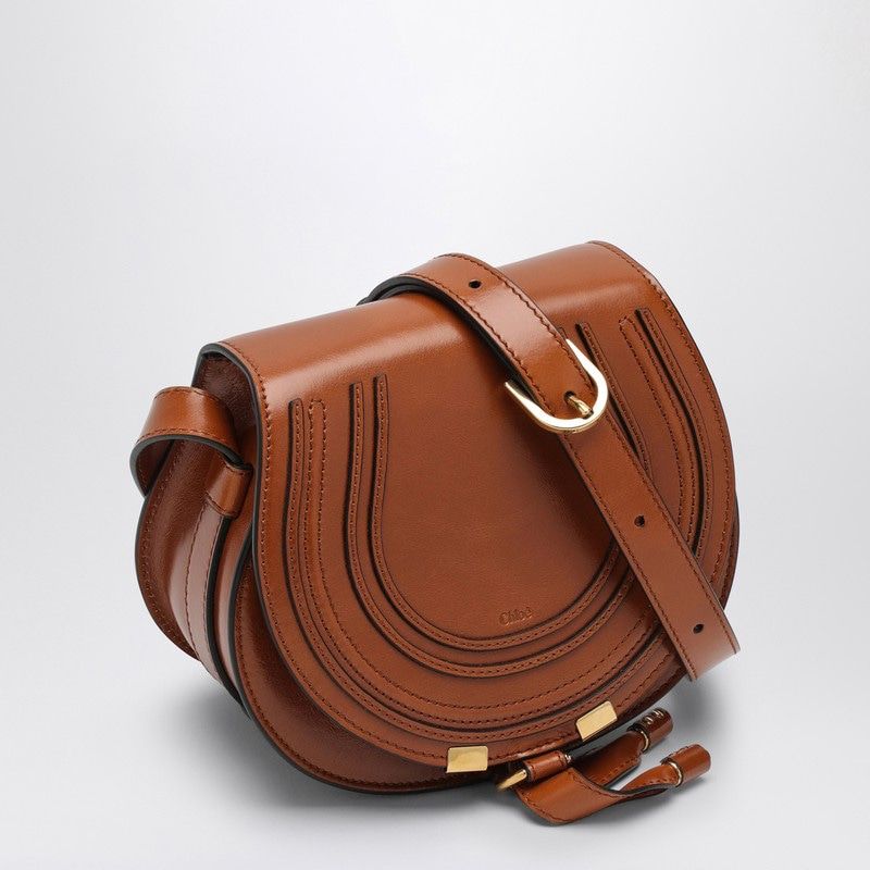 MARCIE CLAY-COLOURED SMALL SADDLE BAG