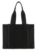 WOODY LEATHER MEDIUM TOTE