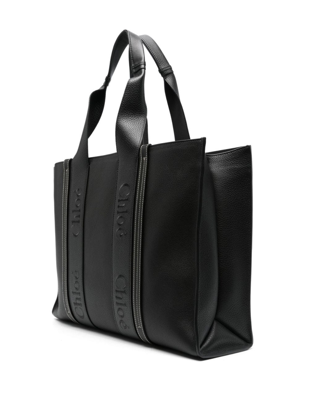 WOODY LEATHER MEDIUM TOTE