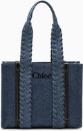 Woody Denim Small Tote Bag