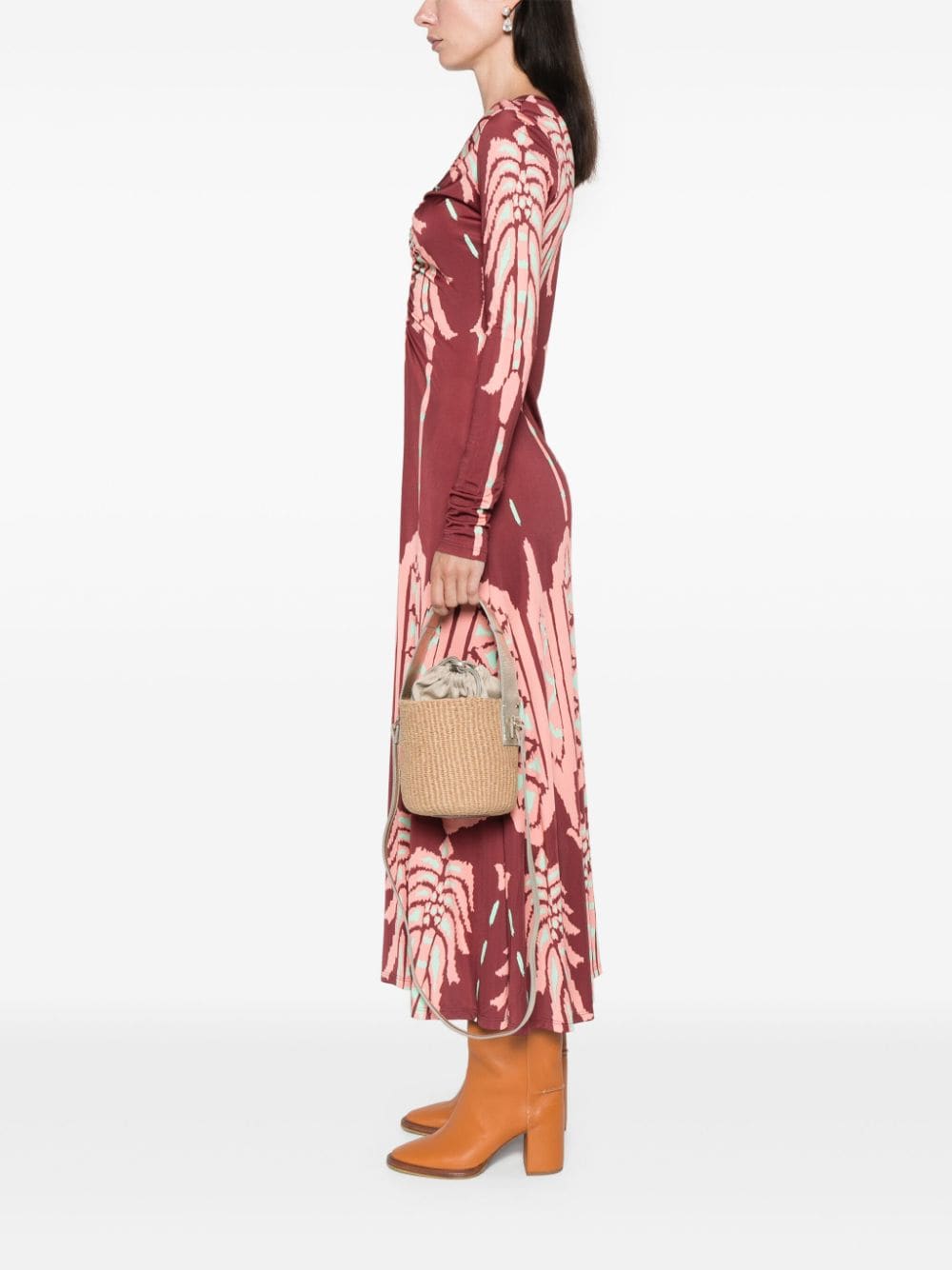 WOODY SMALL RAFFIA BUCKET BAG