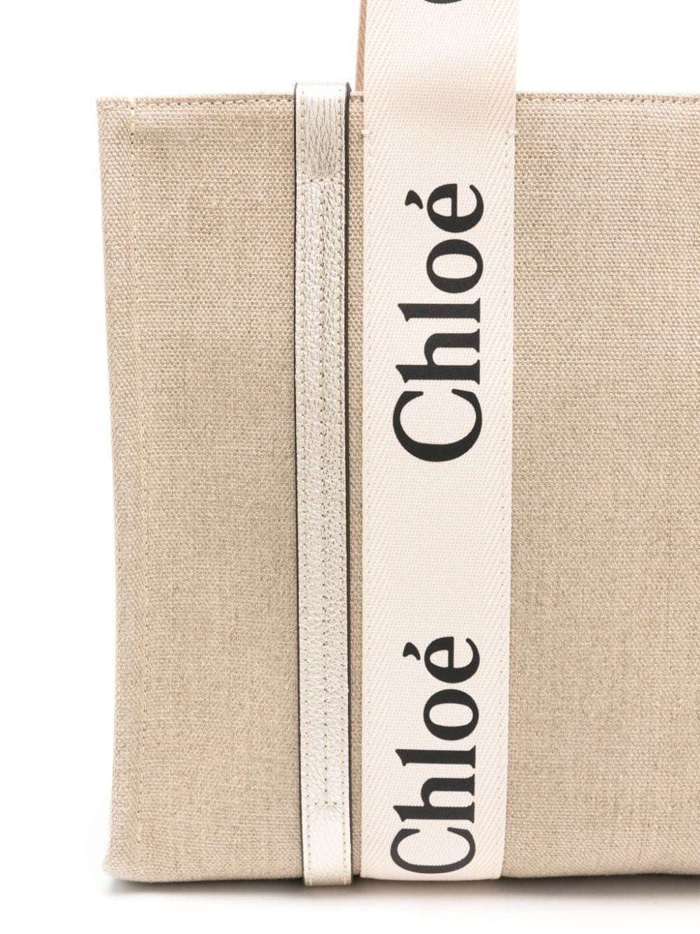 WOODY MEDIUM LINEN TOTE