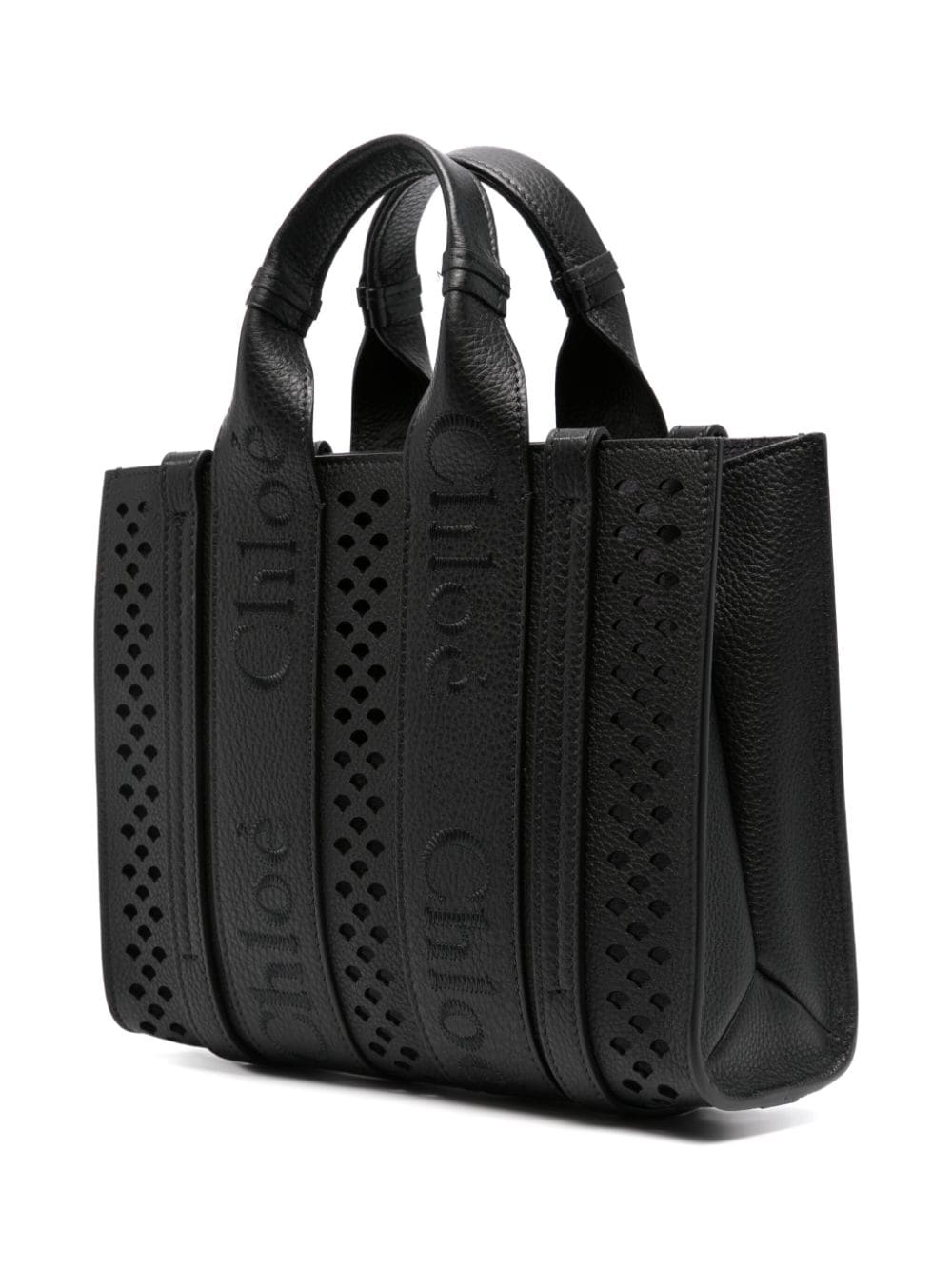 WOODY LEATHER SMALL TOTE