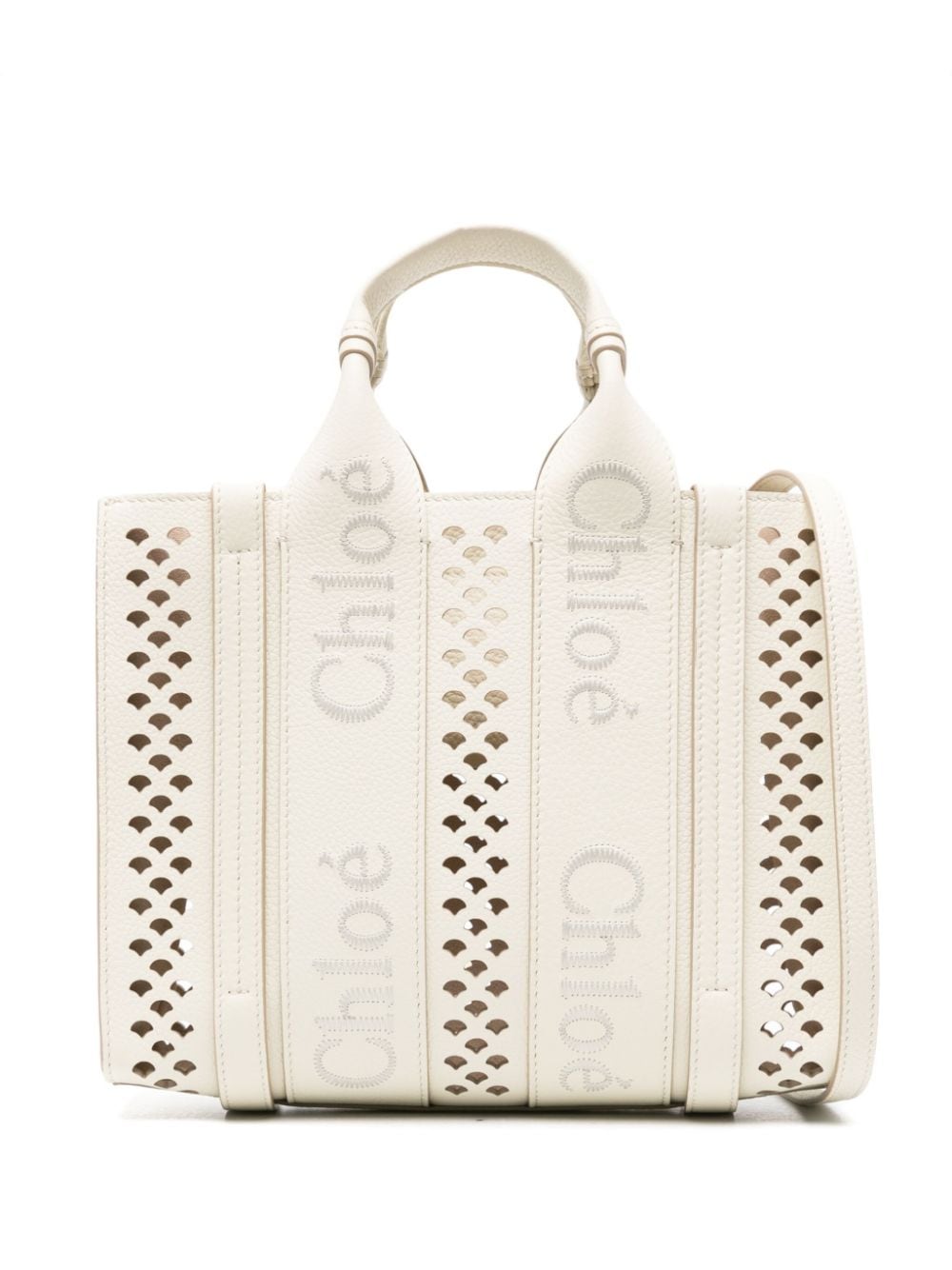 WOODY LEATHER SMALL TOTE