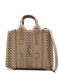 WOODY LEATHER SMALL TOTE