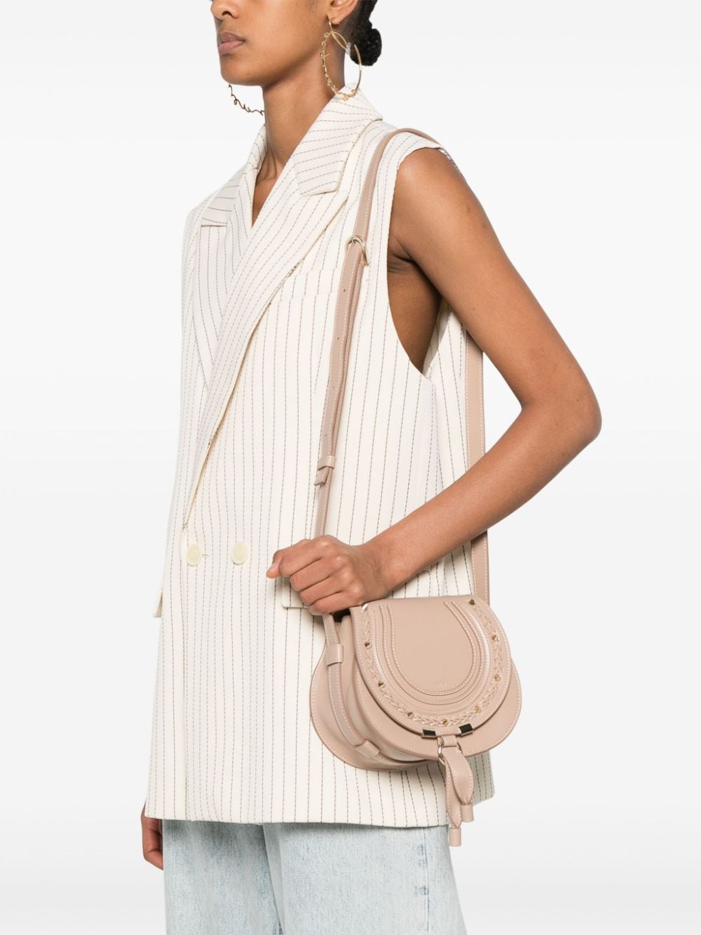 MARCIE SMALL SADDLE BAG WITH STUDS