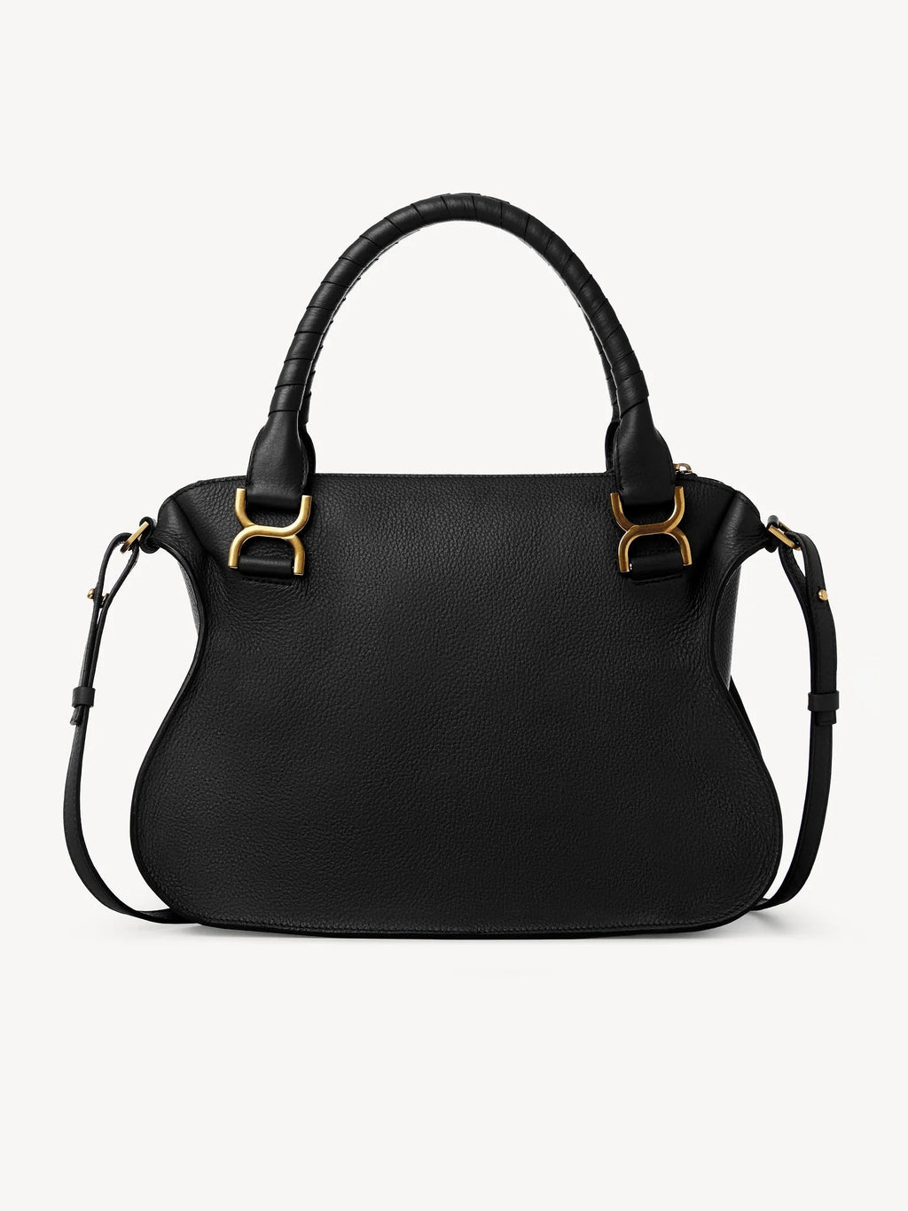 CHLOÉ MEDIUM MARCIE GRAINED CALFSKIN LEATHER BAG
