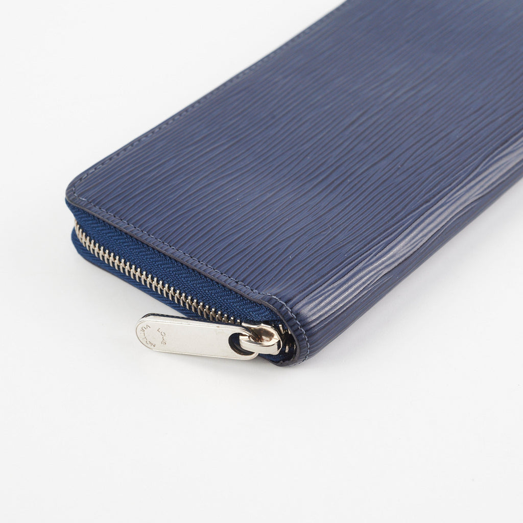 Louis Vuitton Zipper Navy Epi Long Wallet
