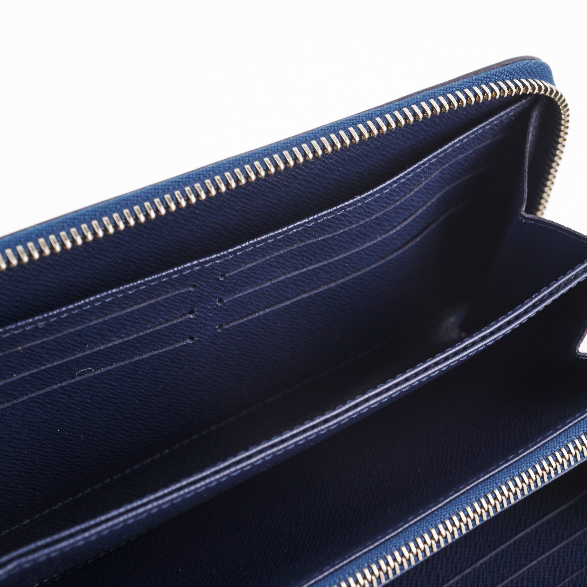 Louis Vuitton Zipper Navy Epi Long Wallet