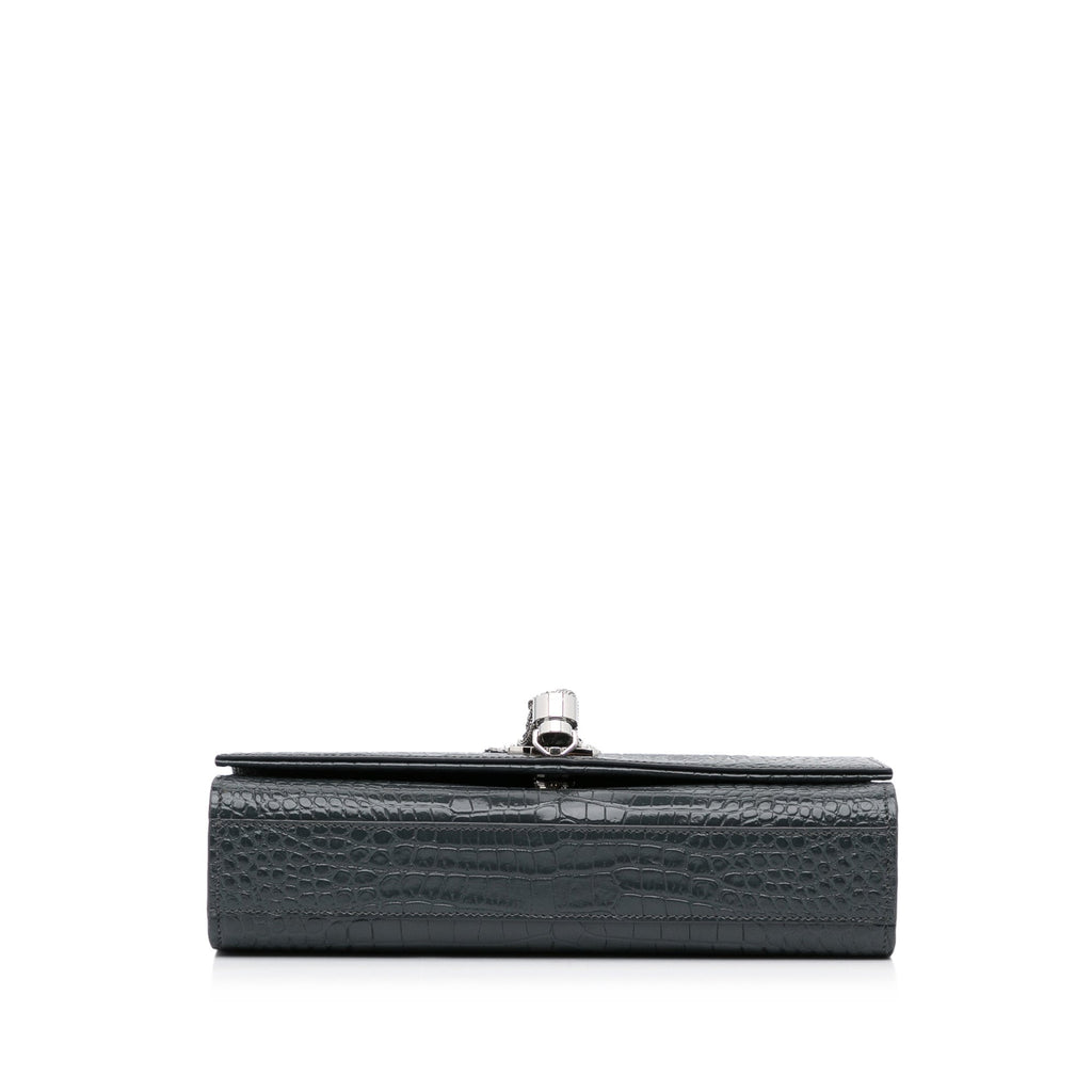 Yves Saint Laurent Kate Medium Black Embossed Leather