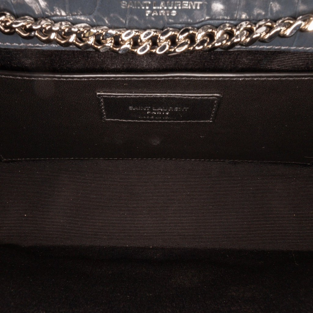 Yves Saint Laurent Kate Medium Black Embossed Leather