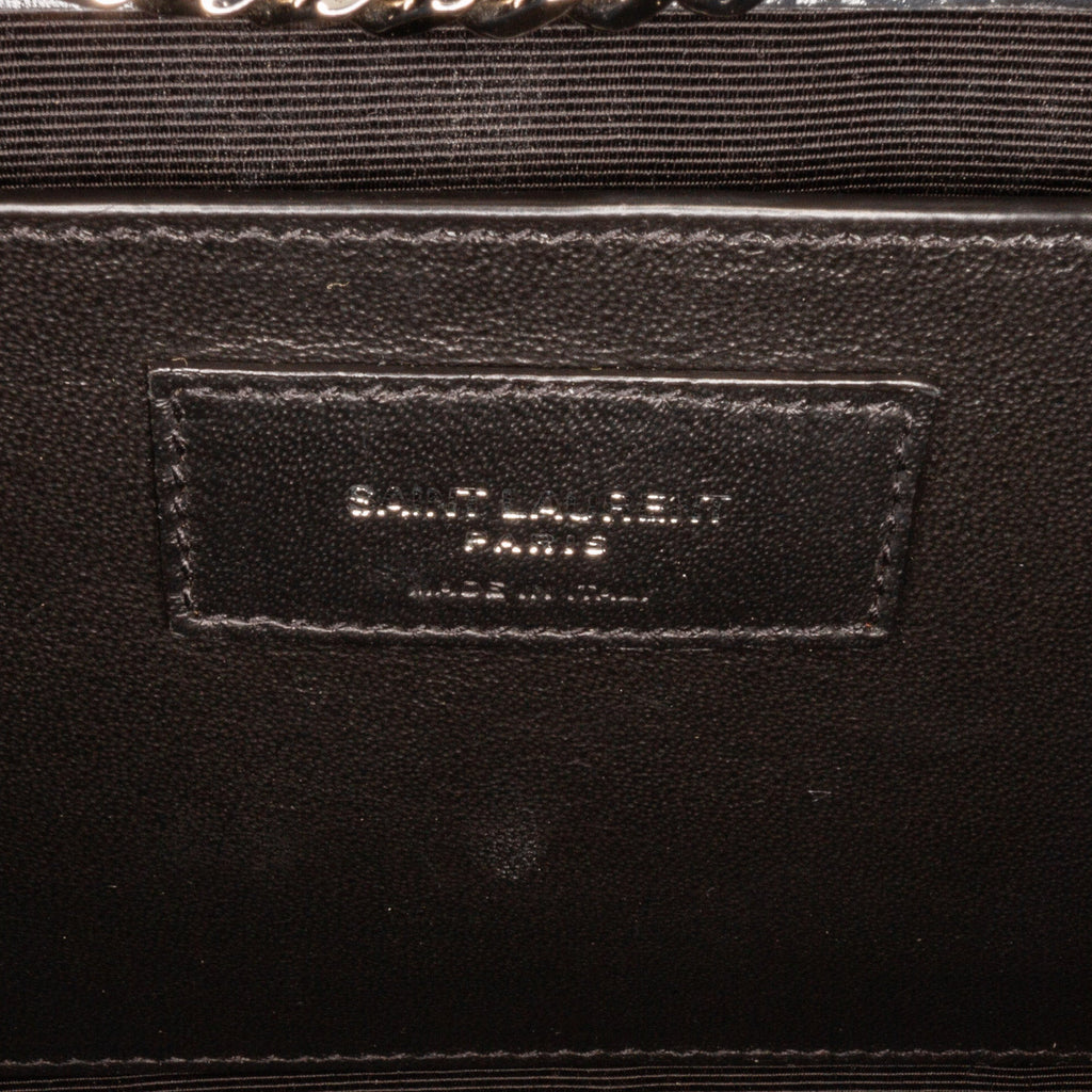 Yves Saint Laurent Kate Medium Black Embossed Leather