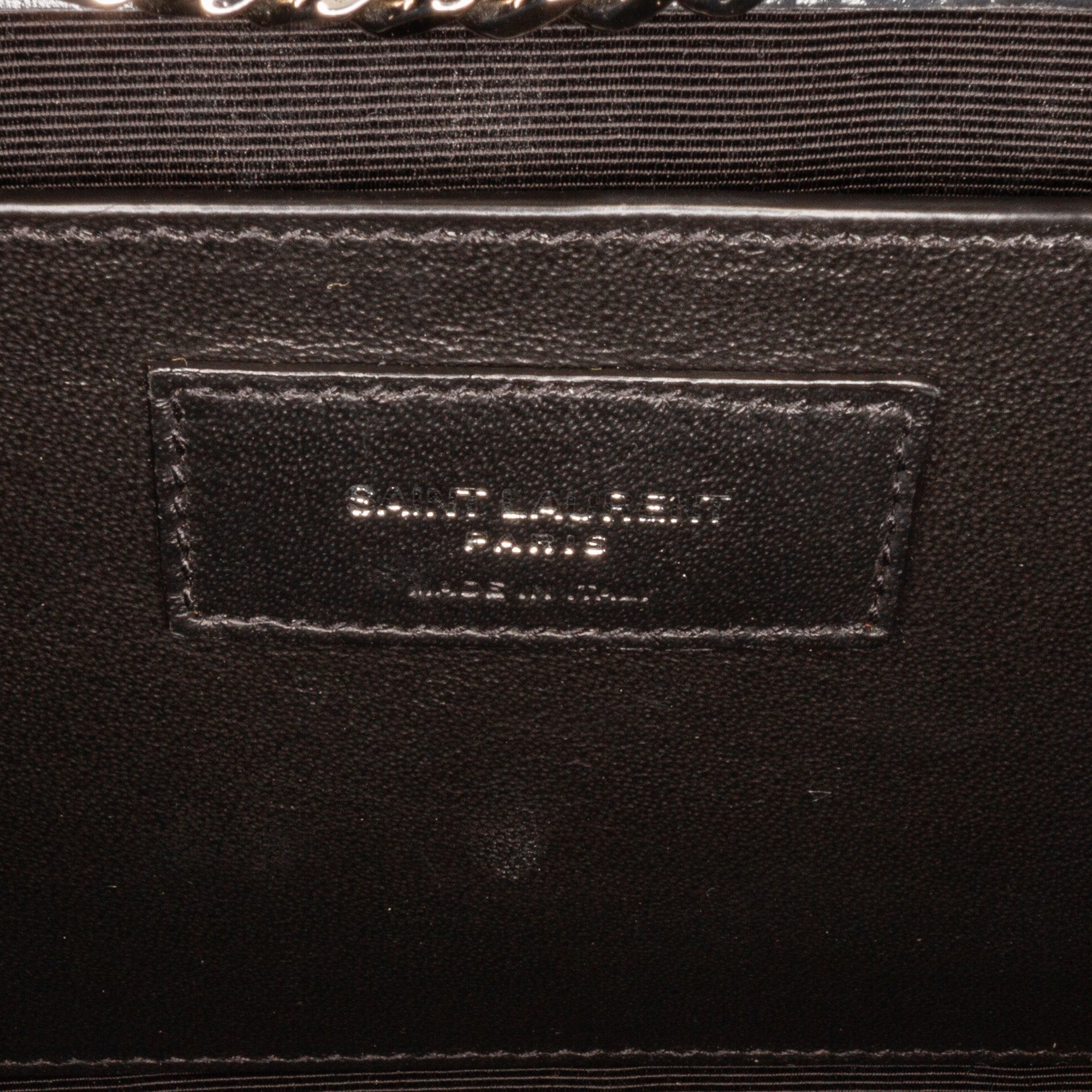 Yves Saint Laurent Kate Medium Black Embossed Leather