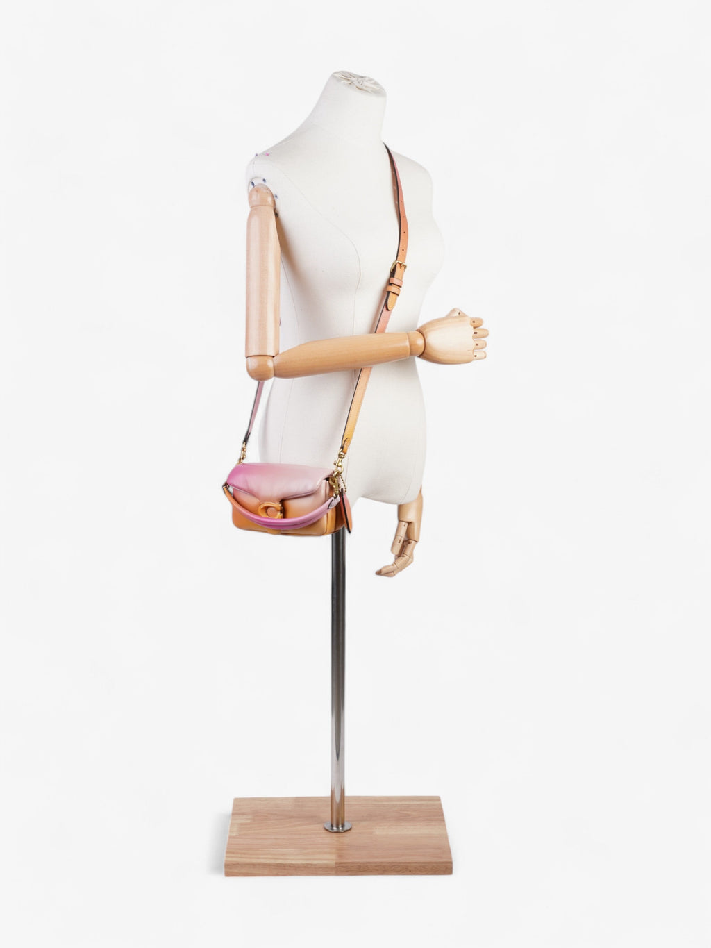 Coach Pillow Tabby Ombre / Pink / Yellow Nappa Leather 18