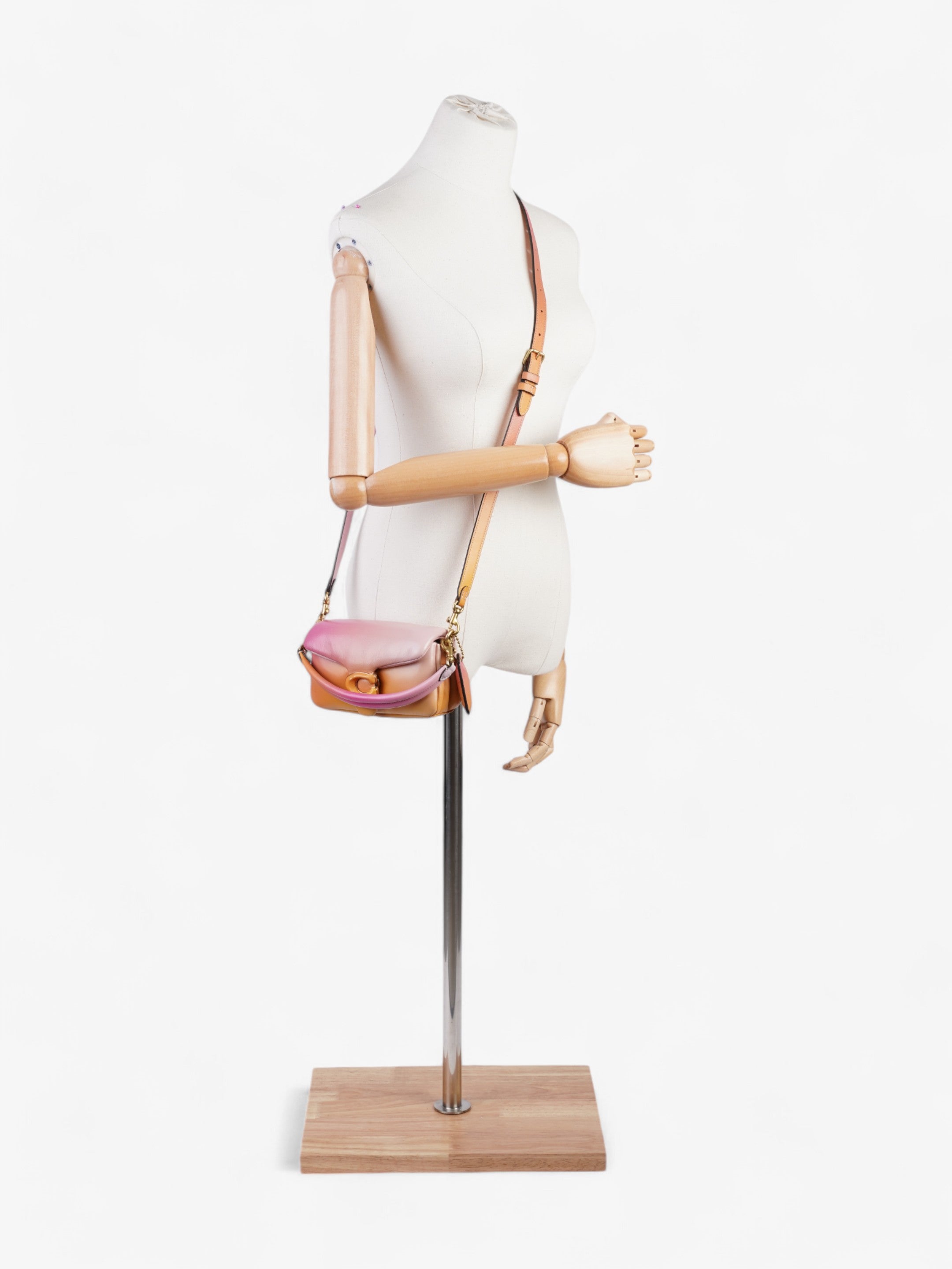 Coach Pillow Tabby Ombre / Pink / Yellow Nappa Leather 18