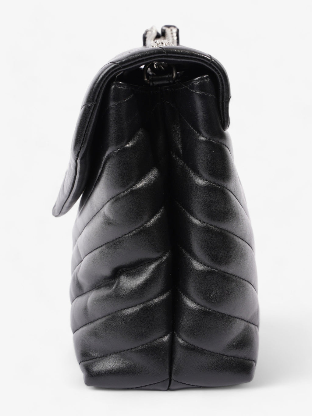 Saint Laurent Lou Lou Medium Black Leather