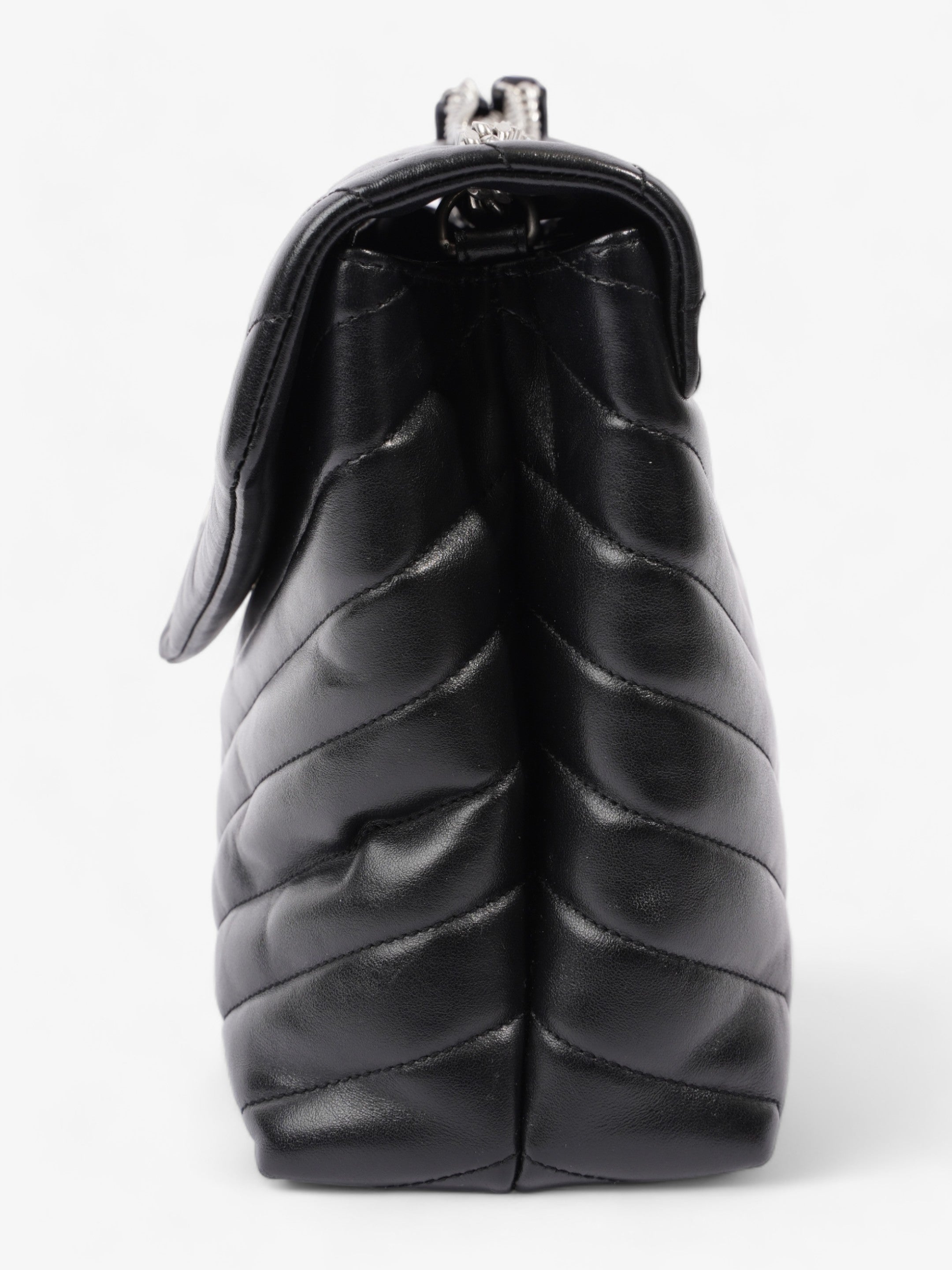 Saint Laurent Lou Lou Medium Black Leather