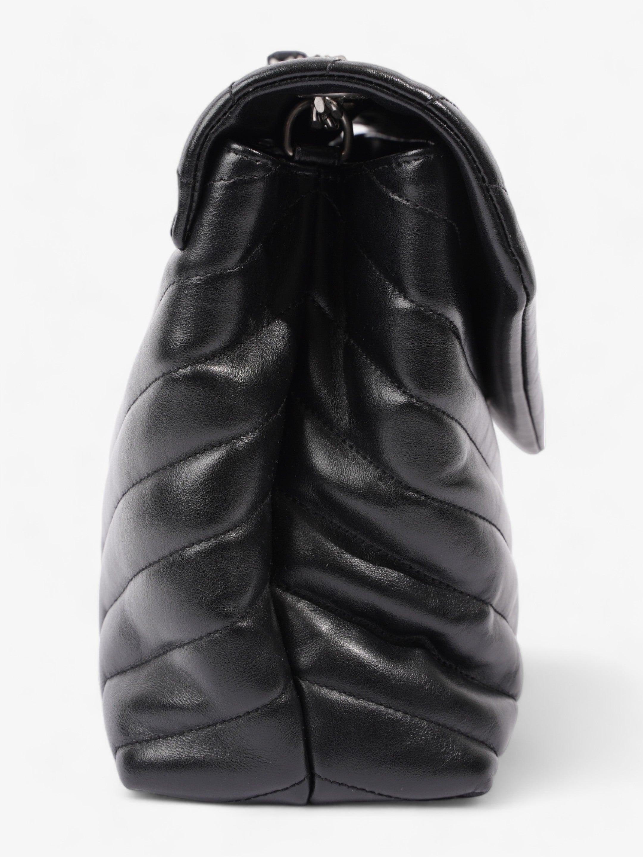 Saint Laurent Lou Lou Medium Black Leather