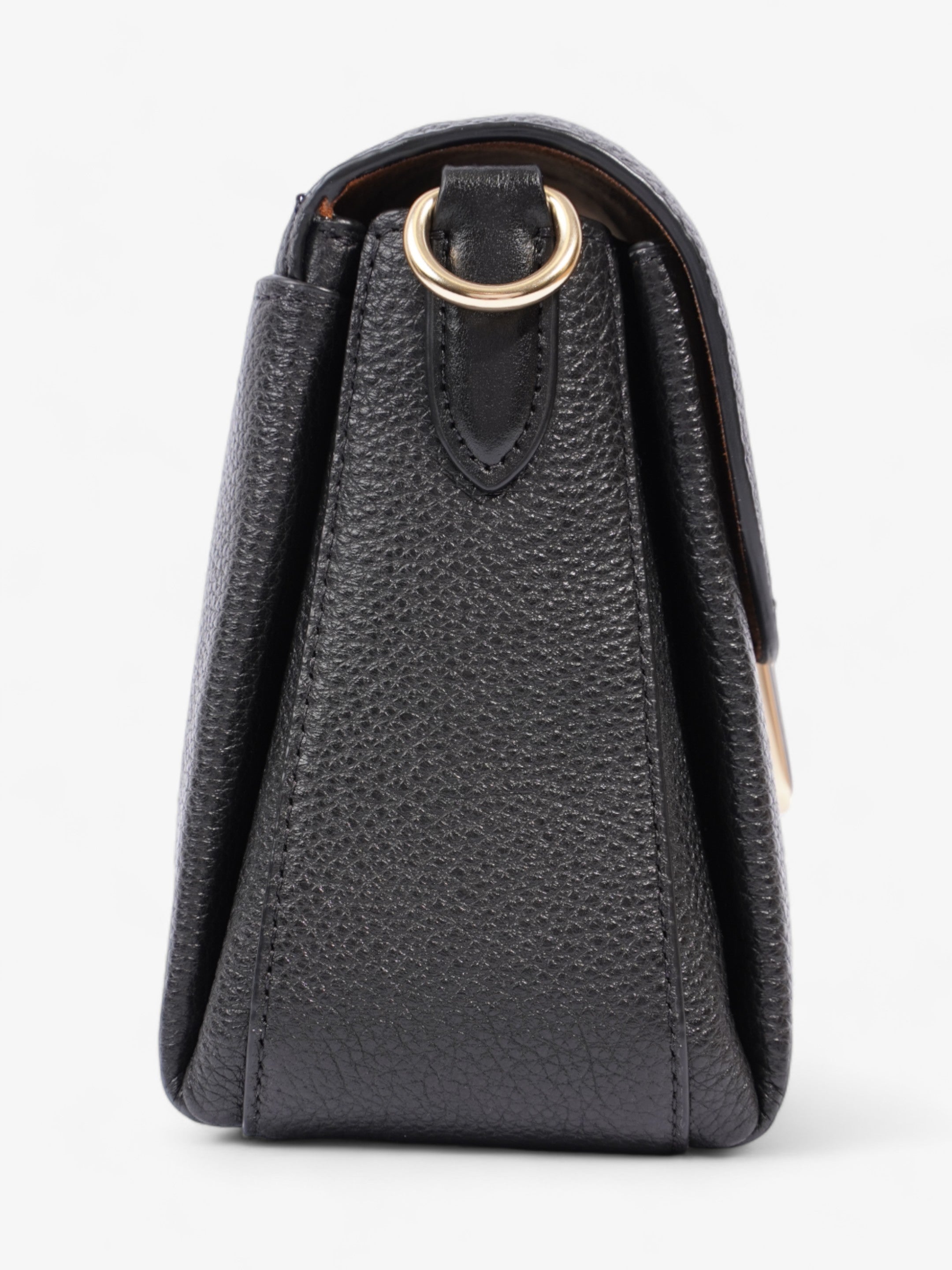 Coach Grace Shoulder Bag Black Grained Leather