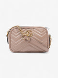 Gucci GG Marmont Dusty Pink Matelasse Leather Mini