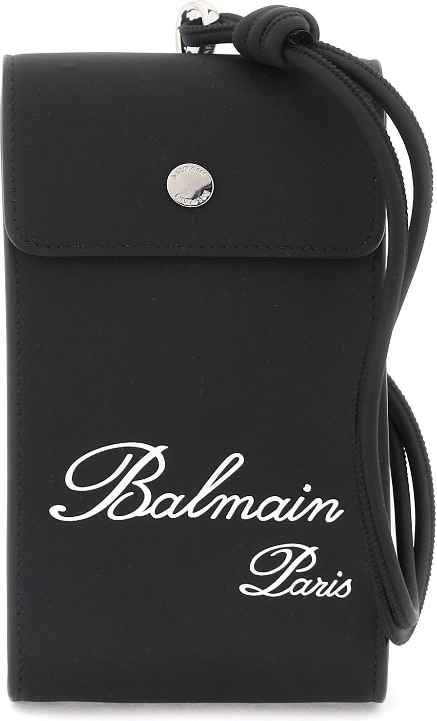 LETTERING LOGO PHONE HOLDER - BLACK