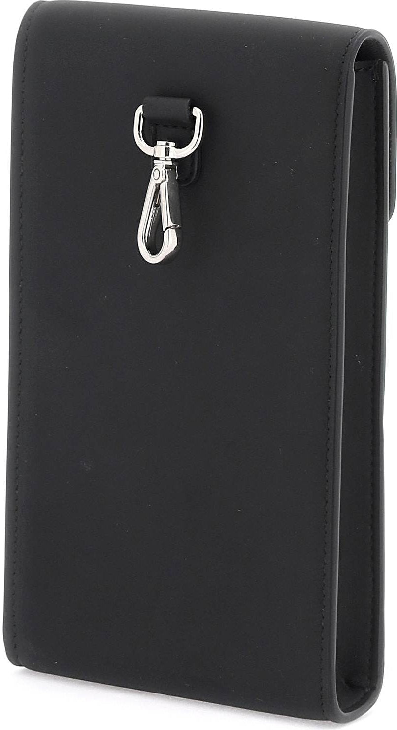 LETTERING LOGO PHONE HOLDER - BLACK