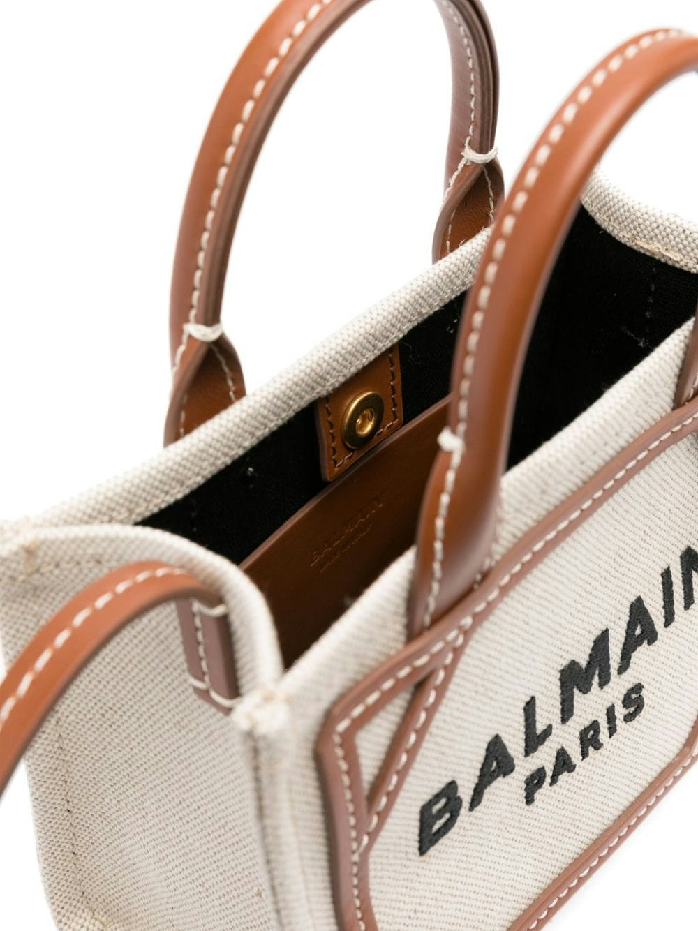 LEATHER LOGO PRINT BAG
