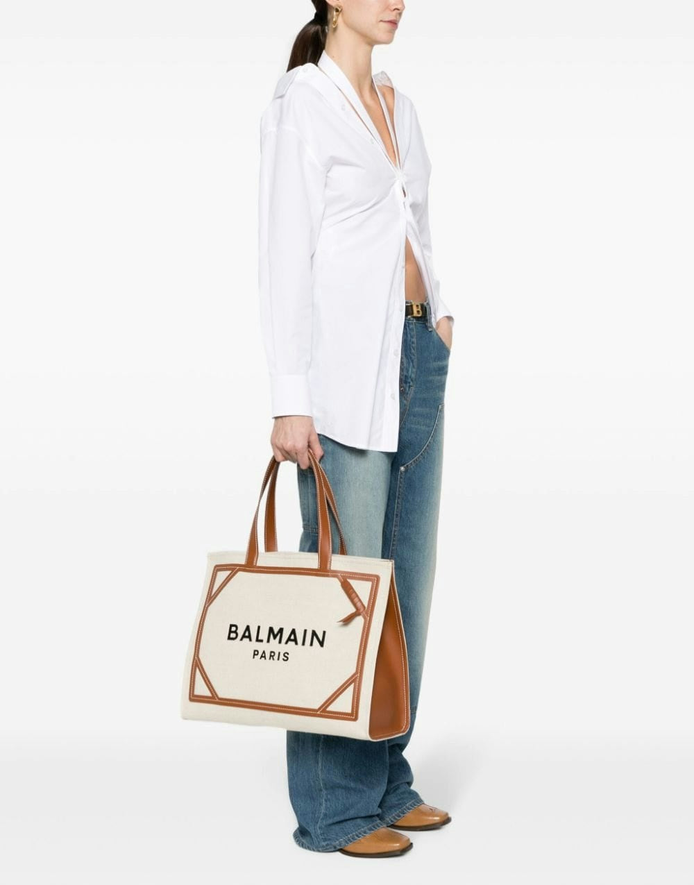 LOGO PRINT SHOPPING BAG