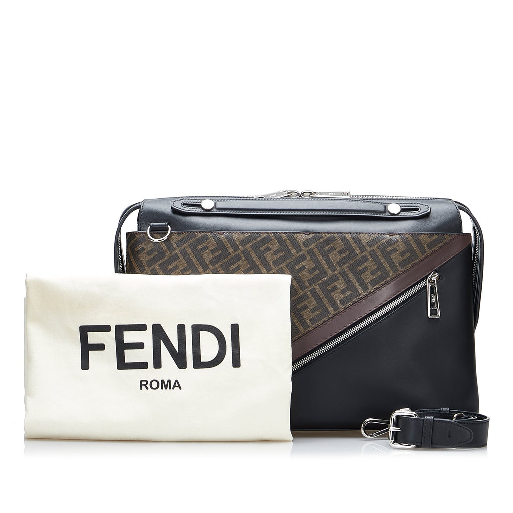 Fendi By the Way Briefcase Zucca Canvas