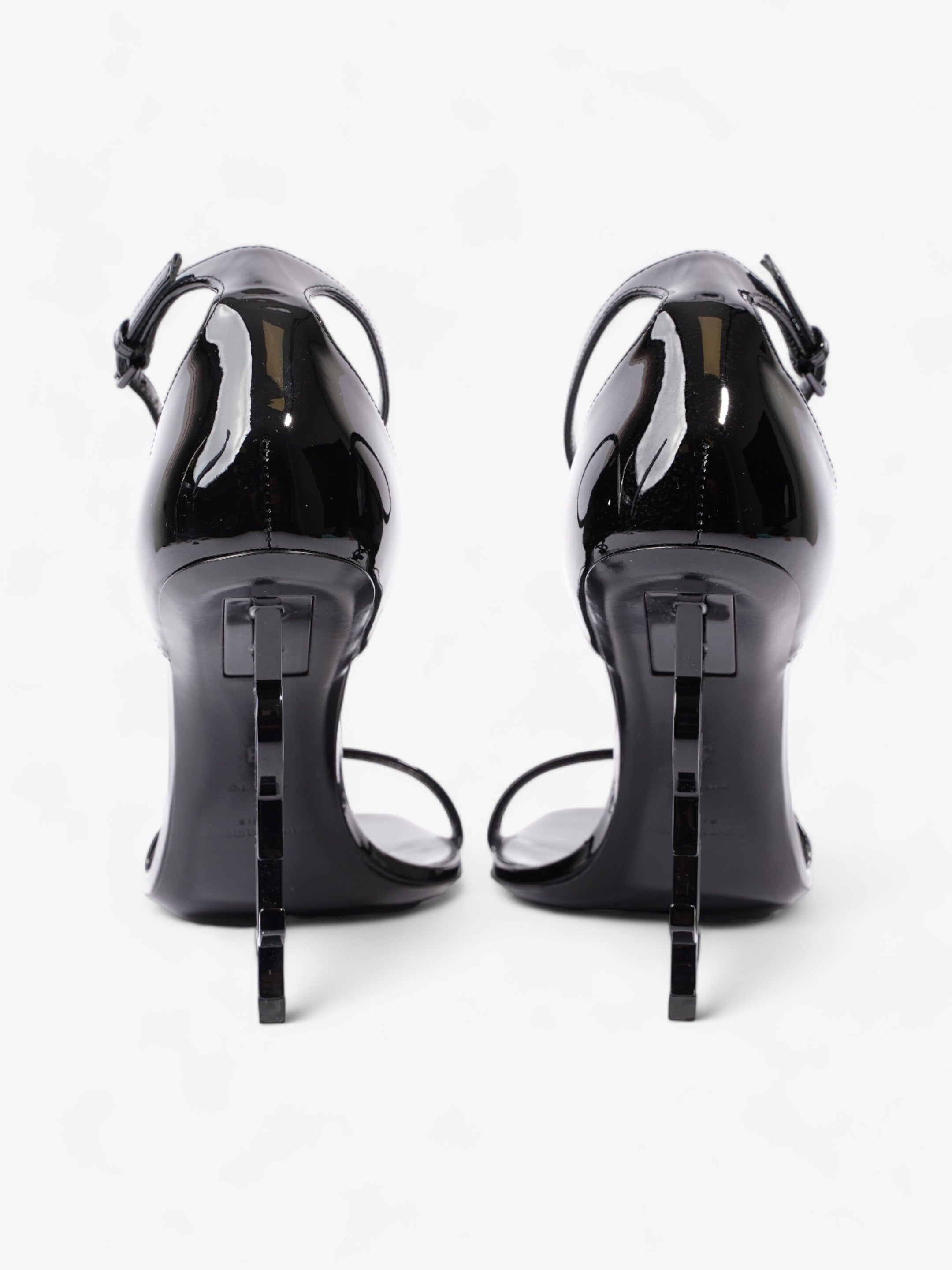 Saint Laurent Opyum 100mm Black Patent Leather EU 38 UK 5