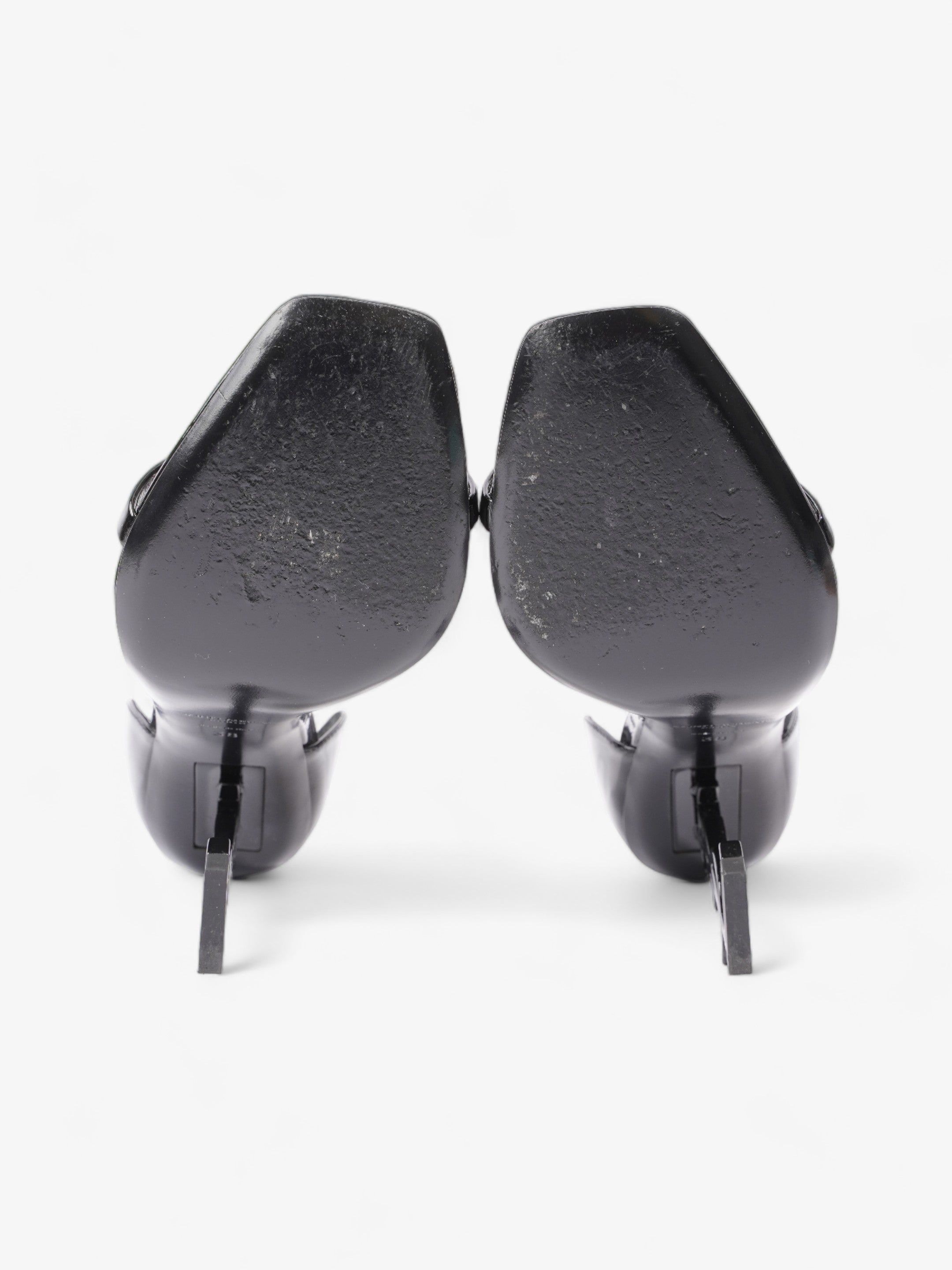 Saint Laurent Opyum 100mm Black Patent Leather EU 38 UK 5