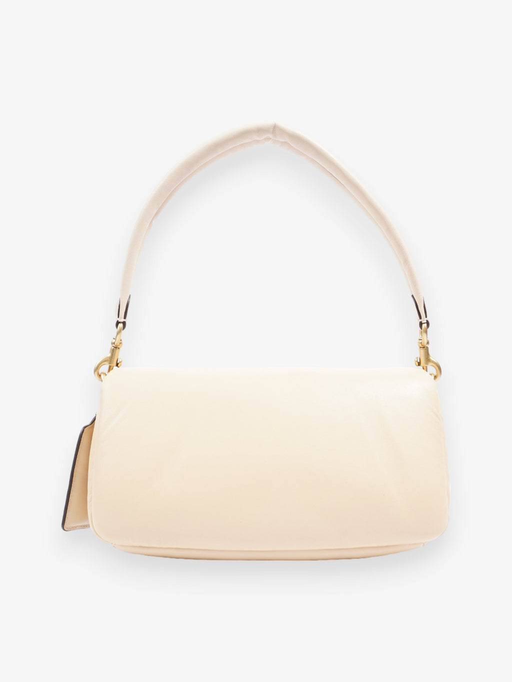 Coach Pillow Tabby  Beige Leather 26