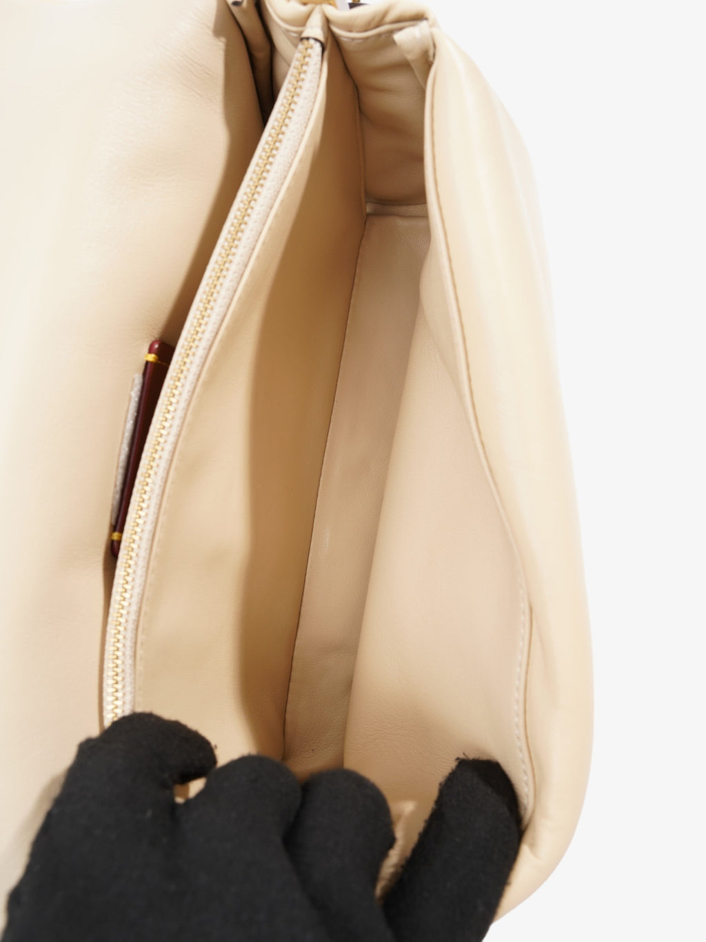 Coach Pillow Tabby  Beige Leather 26