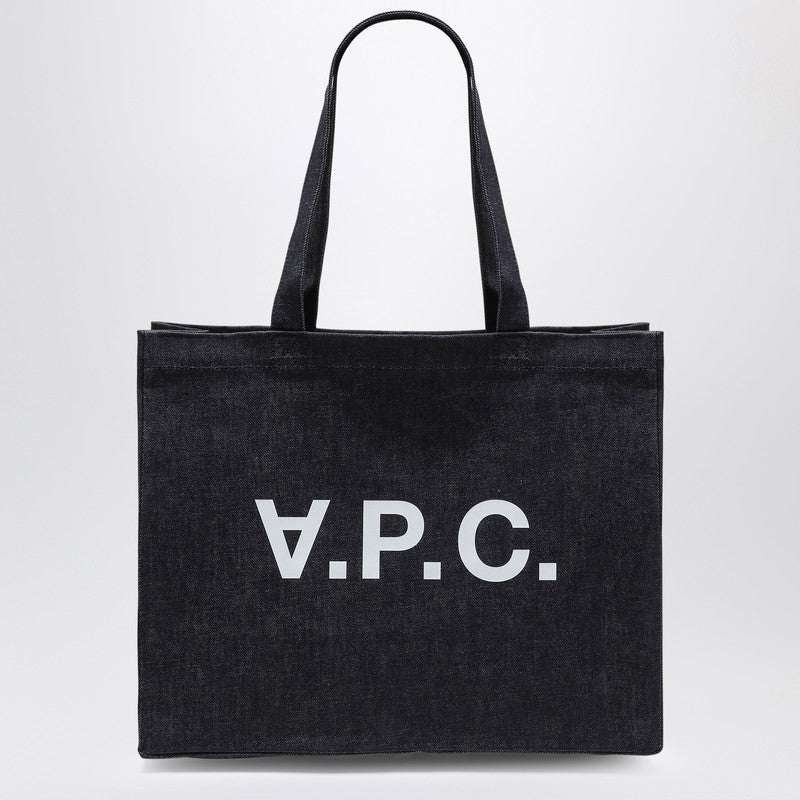 A.P.C. Blue Denim Daniela Shopping Bag Women