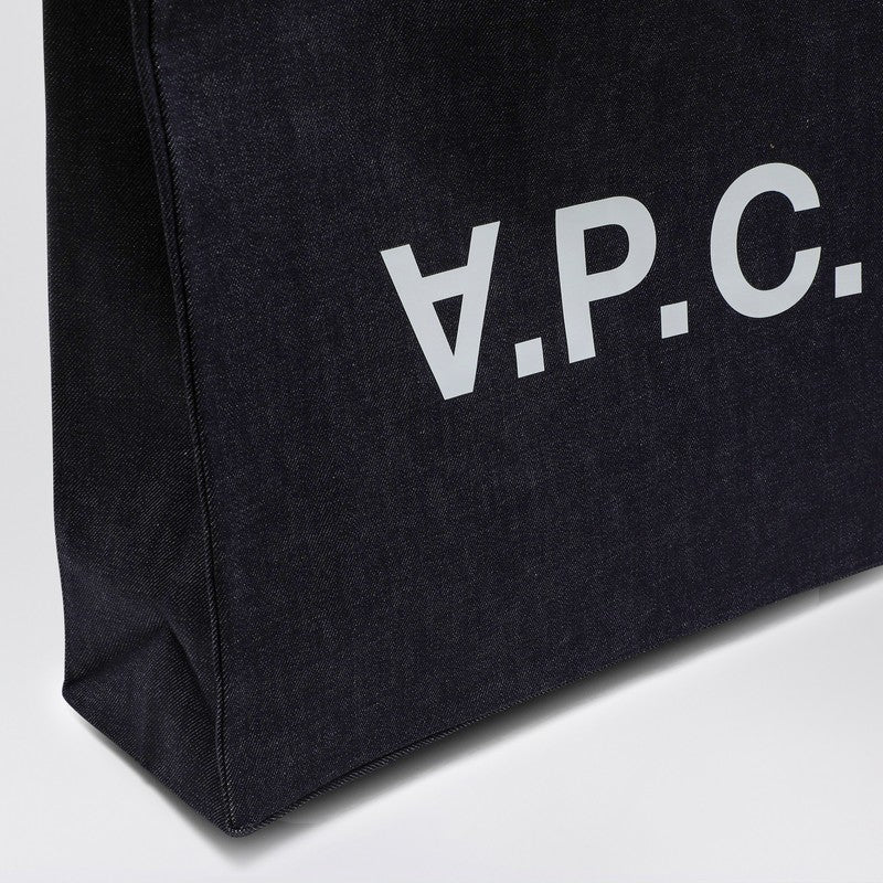A.P.C. Blue Denim Daniela Shopping Bag Women