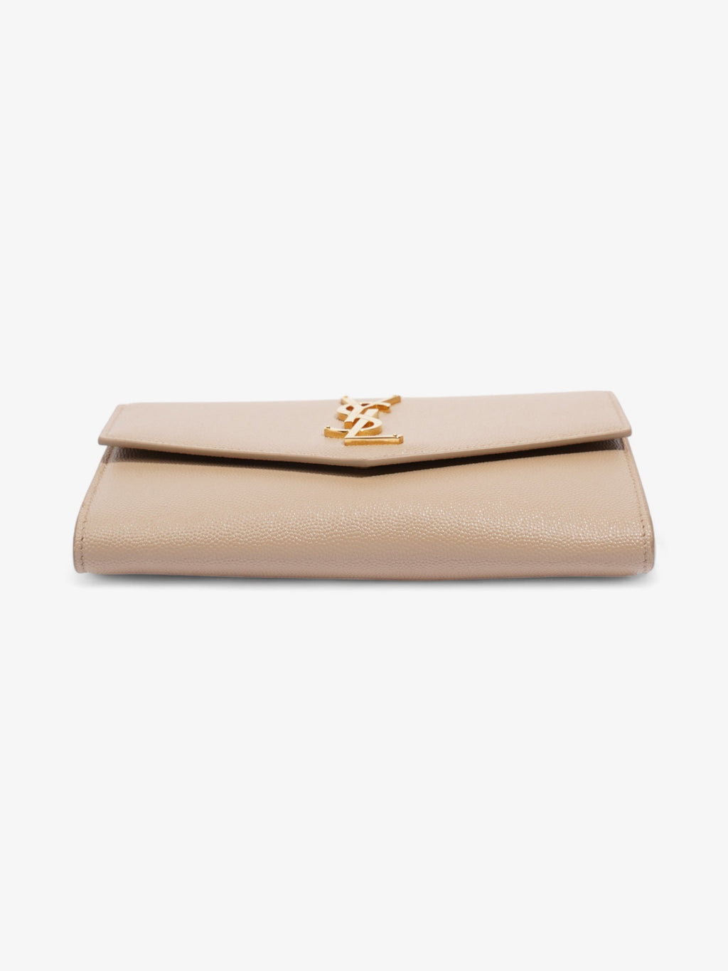 Saint Laurent Uptown Chain Wallet Nude Leather