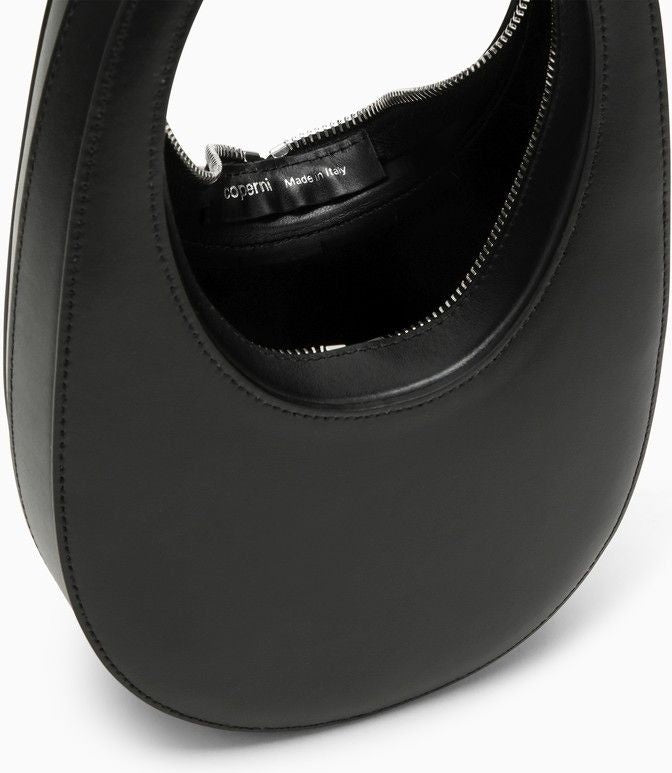 MINI BLACK LEATHER SWIPE BAG