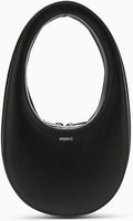 MINI BLACK LEATHER SWIPE BAG