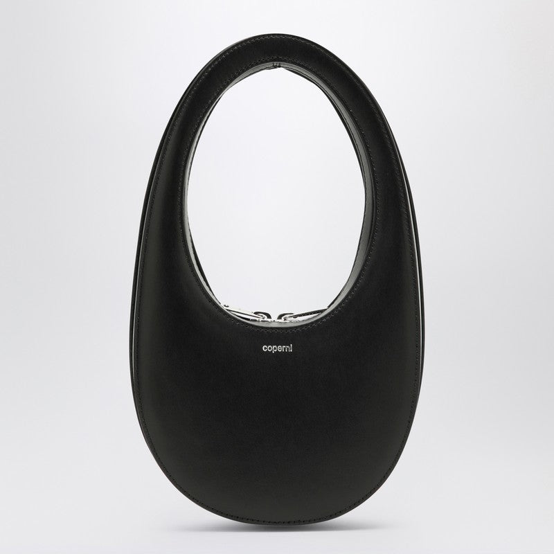 Coperni Mini Black Leather Swipe Bag Women