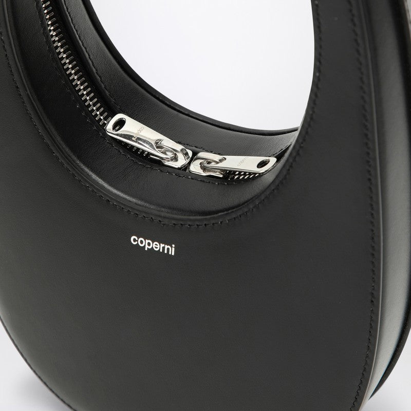 Coperni Mini Black Leather Swipe Bag Women